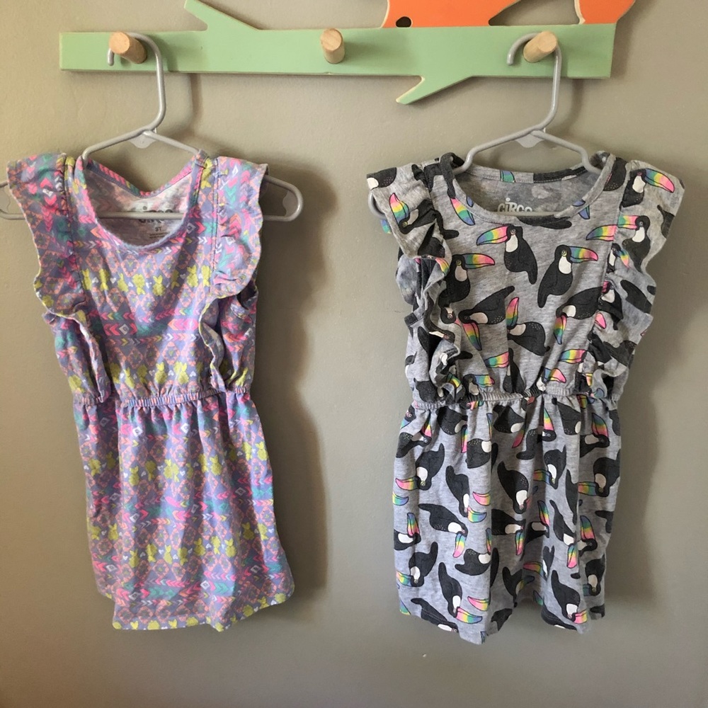 Circo Aztec and Toucan Ruffle Dress Bundle 🦜